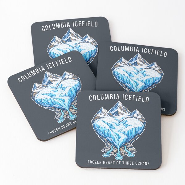 Item preview, Columbia Icefield Frozen Heart - Alpine Glacier Illustration for Canadian Rockies Explorers designed and sold by PXEpic.