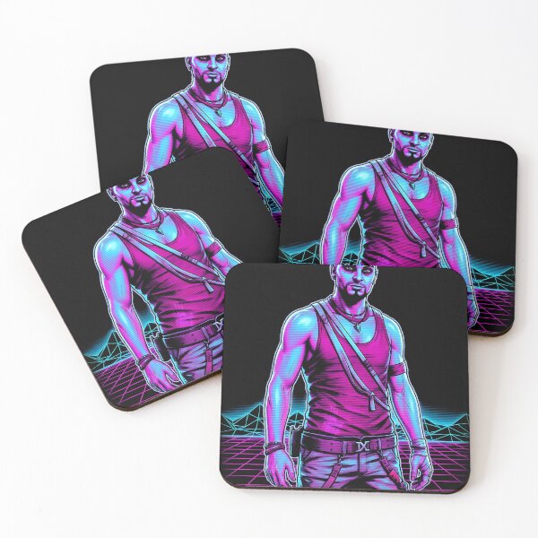 Item preview, Vaas Montenegro Far Cry 3 Synthwave Gamer Graphic Tee designed and sold by Senpaiwaves.