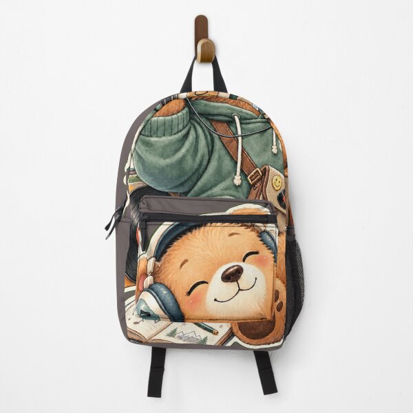 Item preview, Cozy Lofi Music Bear with Coffee and Vinyl Records designed and sold by HOUSE OF TIST.
