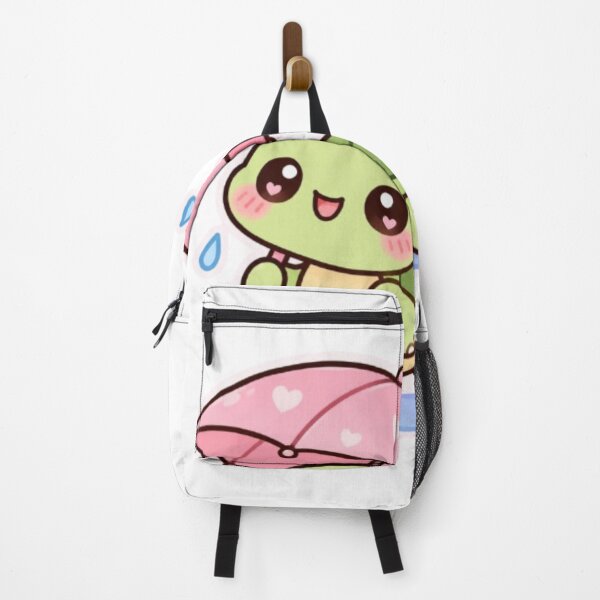 Item preview, Cute Kawaii Turtle Walking with Pink Umbrella designed and sold by Vegasstickers.