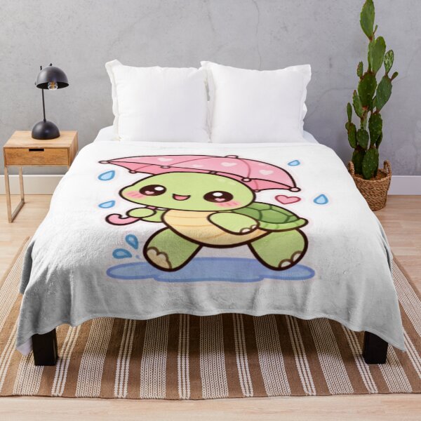 Item preview, Cute Kawaii Turtle Walking with Pink Umbrella designed and sold by Vegasstickers.