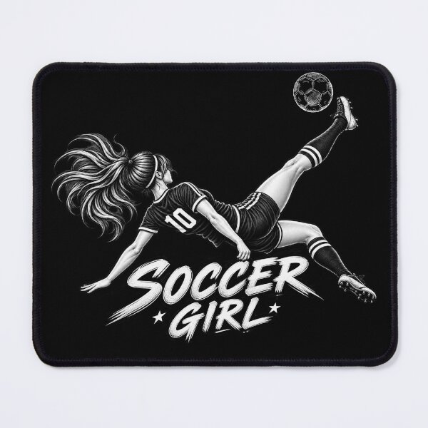 Item preview, Soccer Girl Bicycle Kick – Girls Football Player designed and sold by creativebymateo.