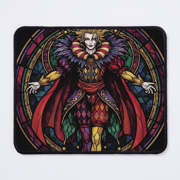 Item preview, Kefka Laughing Final Fantasy VI Stained Glass Anime Gaming Shirt designed and sold by Senpaiwaves.