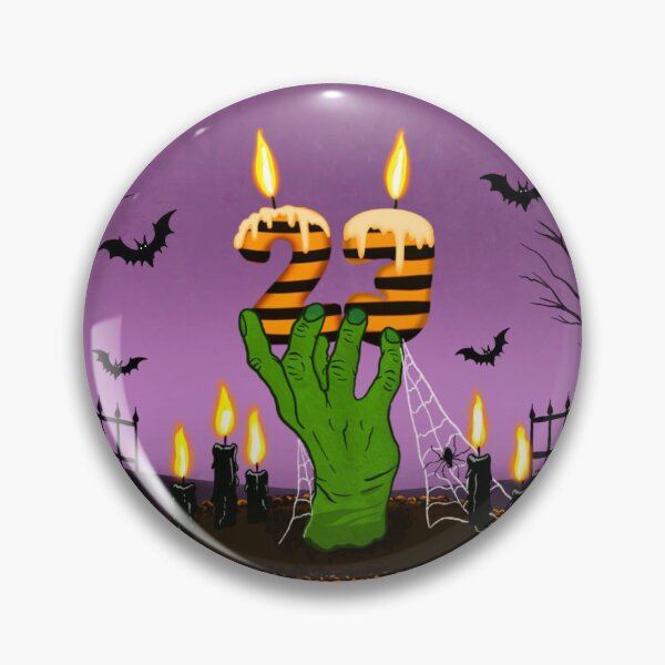 Item preview, Happy 23rd Halloween Birthday Spooky Cake designed and sold by daphsam.