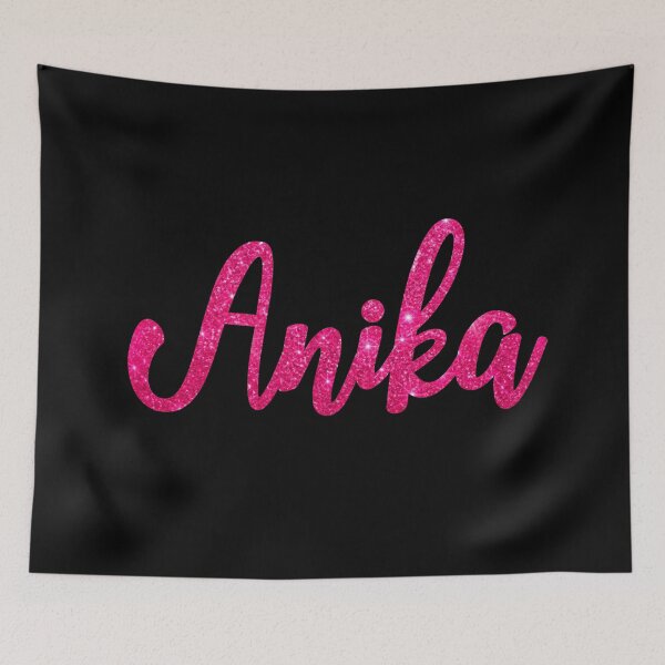 Item preview, Anika Hot Pink Sparkly Personalised Name Design designed and sold by CamilasPrints.