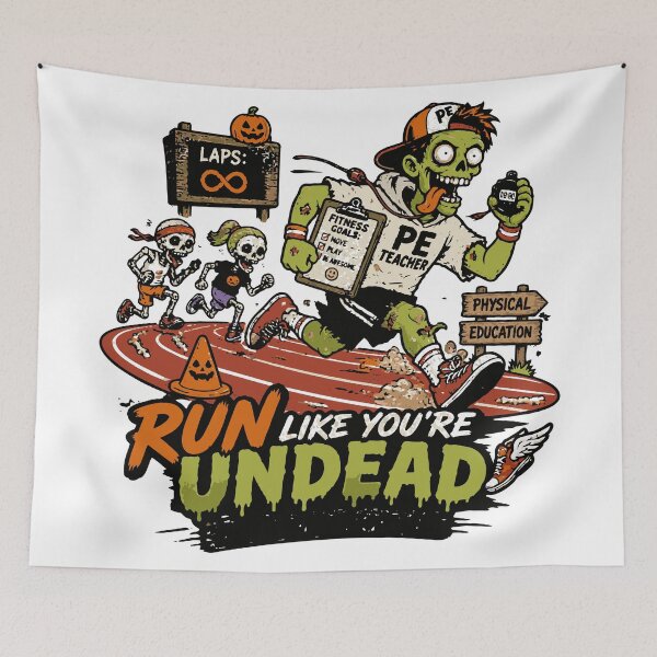 Item preview, Run Like You’re Undead PE Teacher Halloween designed and sold by Sunday.Supply.