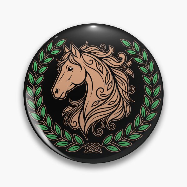 Item preview, Majestic Horse Botanical Wreath Vector Graphic Art designed and sold by ZUMERI.