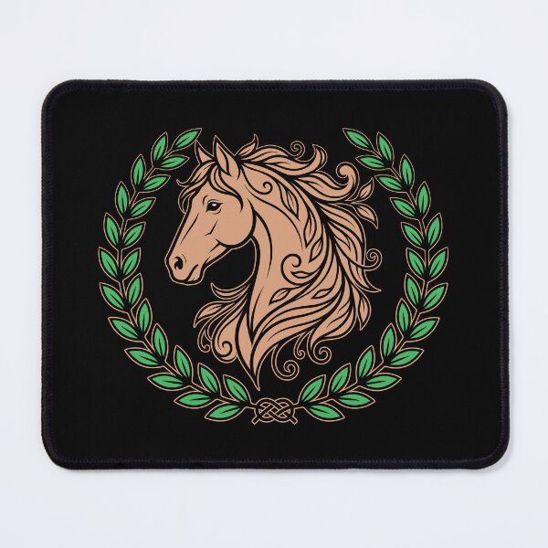 Item preview, Majestic Horse Botanical Wreath Vector Graphic Art designed and sold by ZUMERI.