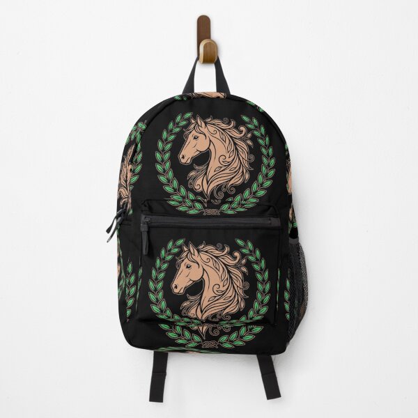 Item preview, Majestic Horse Botanical Wreath Vector Graphic Art designed and sold by ZUMERI.
