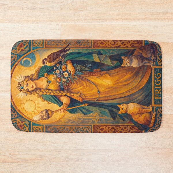 Item preview, Frigg – The Divine Queen of Norse Mythology illustration designed and sold by GalleryKauffeld.