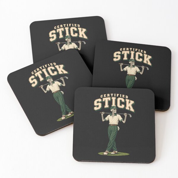 Item preview, Certified Stick Skeleton Golfer Graphic Design designed and sold by EXILE Art Co.