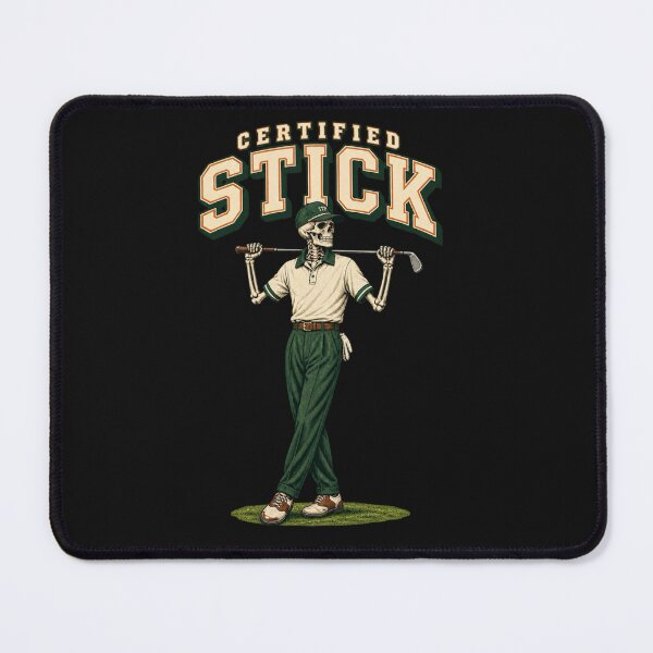 Item preview, Certified Stick Skeleton Golfer Graphic Design designed and sold by EXILE Art Co.