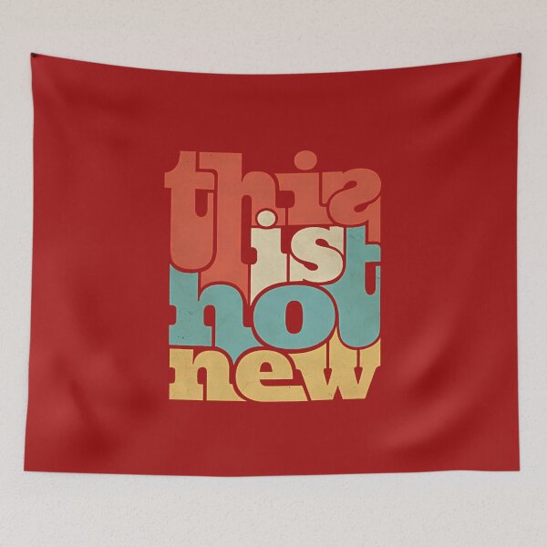 Item preview, This Is Not New - Retro Vintage 70s Groovy Typography designed and sold by michaelromsi.