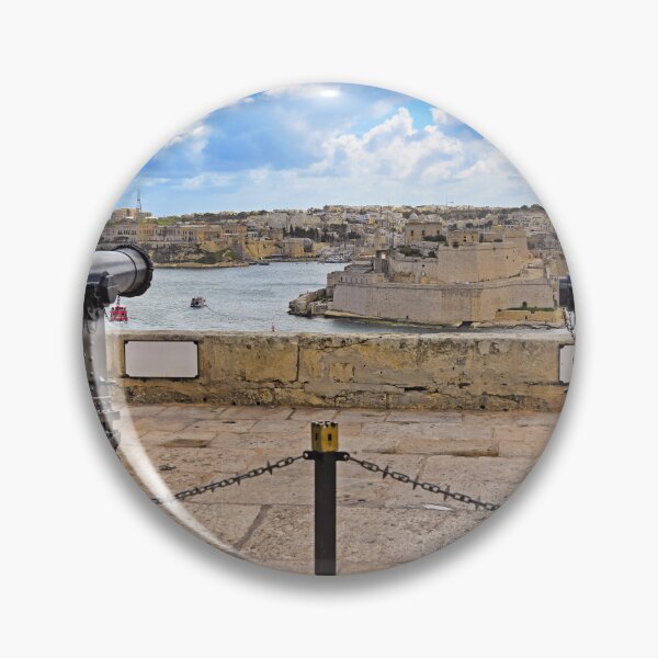 Item preview, Historic black cannons at Upper Barrakka Gardens overlooking Fort St Angelo in Malta designed and sold by goceris.