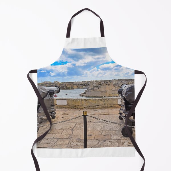 Item preview, Historic black cannons at Upper Barrakka Gardens overlooking Fort St Angelo in Malta designed and sold by goceris.