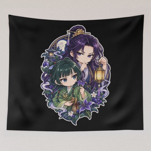 Item preview, Maomao and Jinshi Chibi Character Badge designed and sold by neezarro.