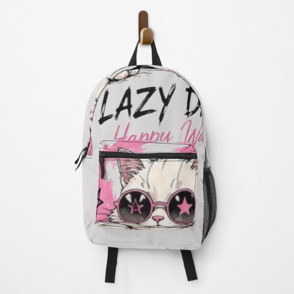 Item preview, Lazy Days Happy Days – Cute Cat Funny Relaxing Design designed and sold by RajDeals.