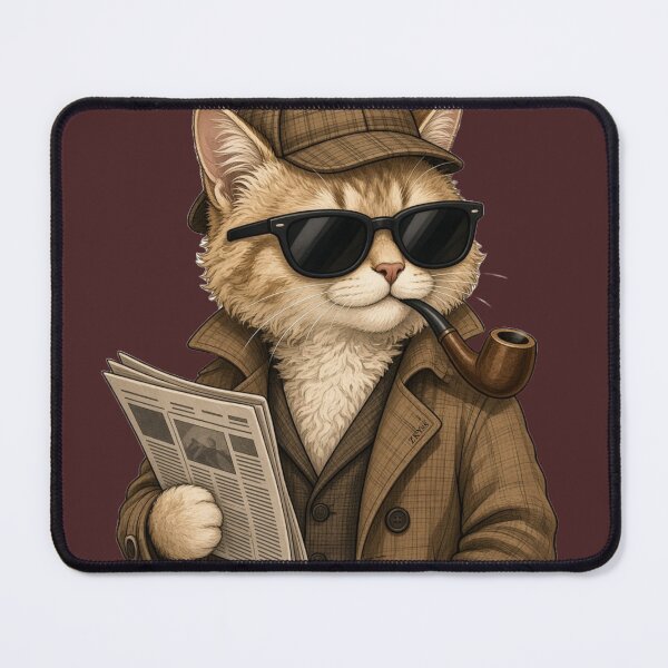 Item preview, Cute Detective American Wirehair Cat ? designed and sold by ZKYss-Design.