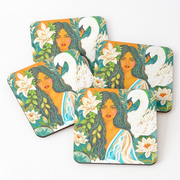 Item preview, Woman and Swan designed and sold by NeuroArtGallery.