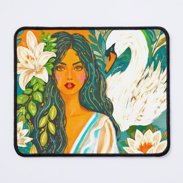 Item preview, Woman and Swan designed and sold by NeuroArtGallery.