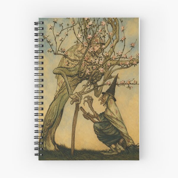 Item preview, Arthur Rackham Art Print, Art Nouveau Fairy Tale Illustration, Witch and Enchanted Tree Wall Art for Fantasy Lovers designed and sold by RickE.