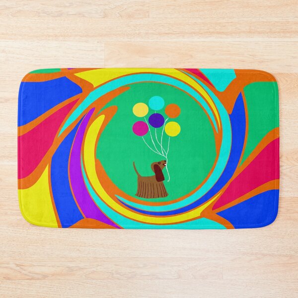 Item preview, Whimsical Dog with Balloons designed and sold by Elaine M Hayward .