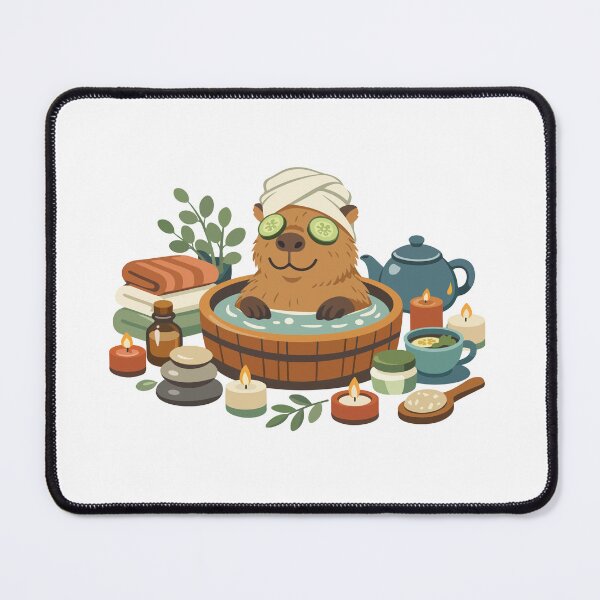Item preview, Capybara Spa Funny Cartoon Gift for Wellness Lovers, Spa Fans & Moms designed and sold by stylishdzign.