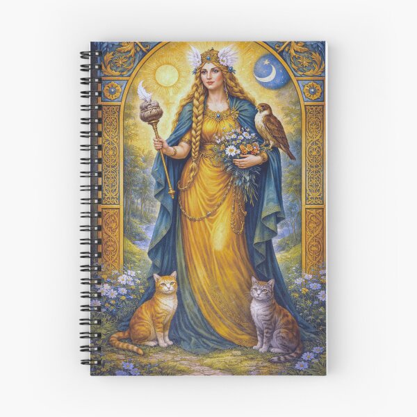 Item preview, Frigg – Mystical Norse Goddess Portrait Painting illustration designed and sold by GalleryKauffeld.