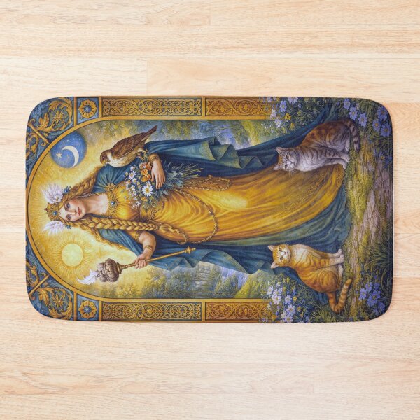 Item preview, Frigg – Mystical Norse Goddess Portrait Painting illustration designed and sold by GalleryKauffeld.