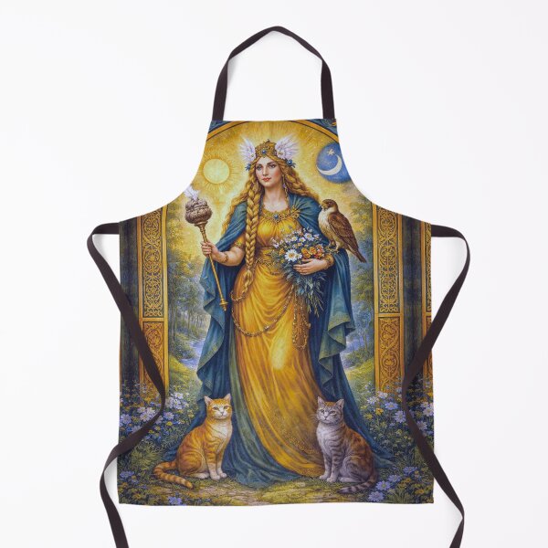 Item preview, Frigg – Mystical Norse Goddess Portrait Painting illustration designed and sold by GalleryKauffeld.