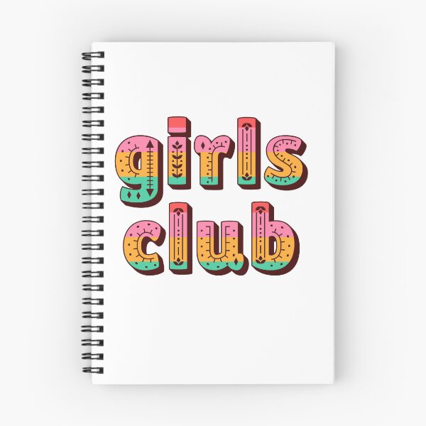 Item preview, Girls Club saying, typography, folk art, friendship designed and sold by Mauswohn.