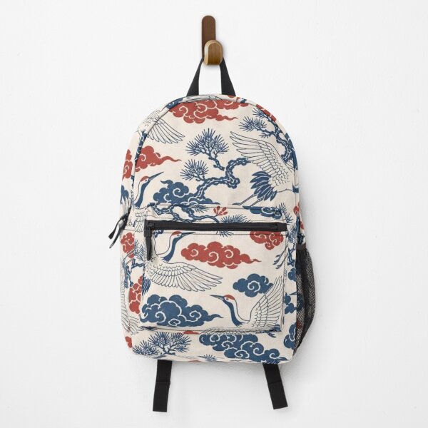 Item preview, Crane and Cloud Toile Seamless Pattern | Vintage Japanese Repeat Design designed and sold by StickyGuys.