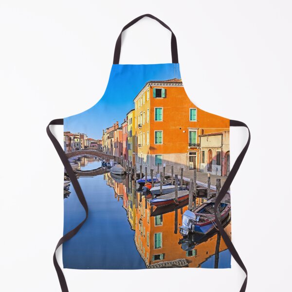 Item preview, Colorful Venetian houses and small boats reflected in Vena Canal, Chioggia designed and sold by goceris.