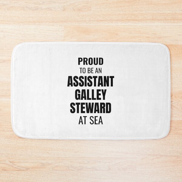 Item preview, Proud to be an Assistant Galley Steward at Sea (Black) designed and sold by ShipCrewNation.