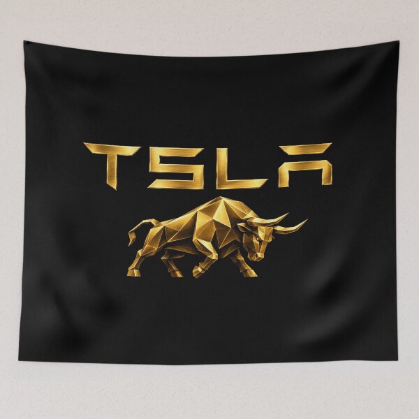 Item preview, TSLA Bull – Stock Market Investor Design designed and sold by TEEJAMBOREE.