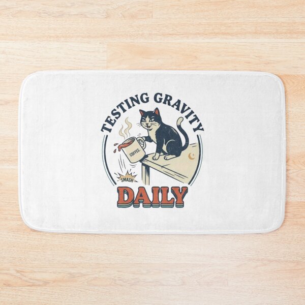 Item preview, Testing Gravity Daily Funny Cat Mug Knocking Pet Lover Gift designed and sold by DNBY.