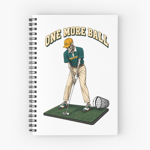 Item preview, One More Ball Skeleton Golfer Driving Range Graphic designed and sold by EXILE Art Co.
