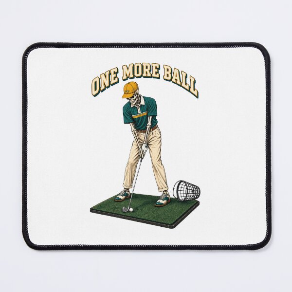Item preview, One More Ball Skeleton Golfer Driving Range Graphic designed and sold by EXILE Art Co.