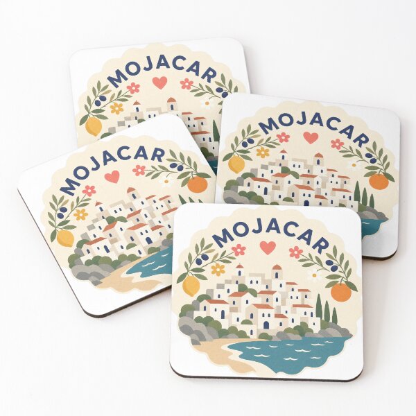 Item preview, Mojacar Spain Travel Souvenir Modern Folk Art designed and sold by VisualArtsOasis.