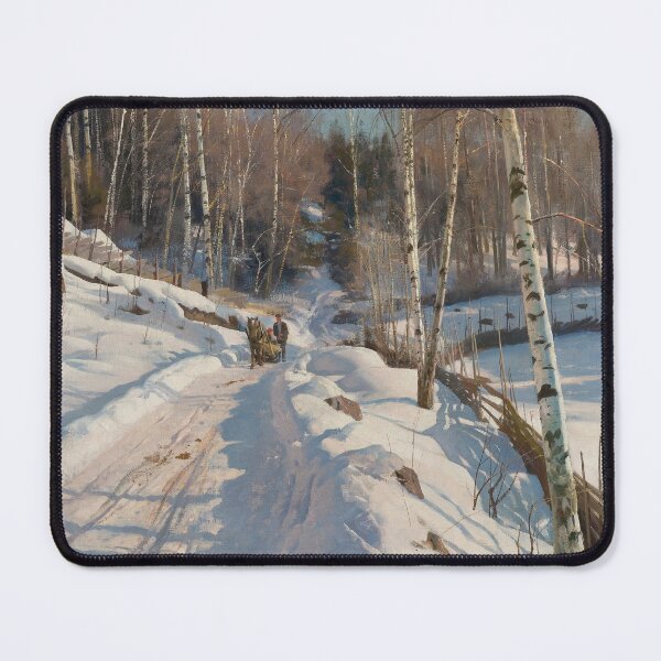 Item preview, Sleigh Ride on a Sunny Winter Day | Peder Mønsted designed and sold by Oliveirallan.