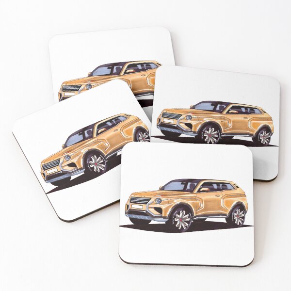 Item preview, Exclusive drawing prototype yellow SUV  designed and sold by Cars23.