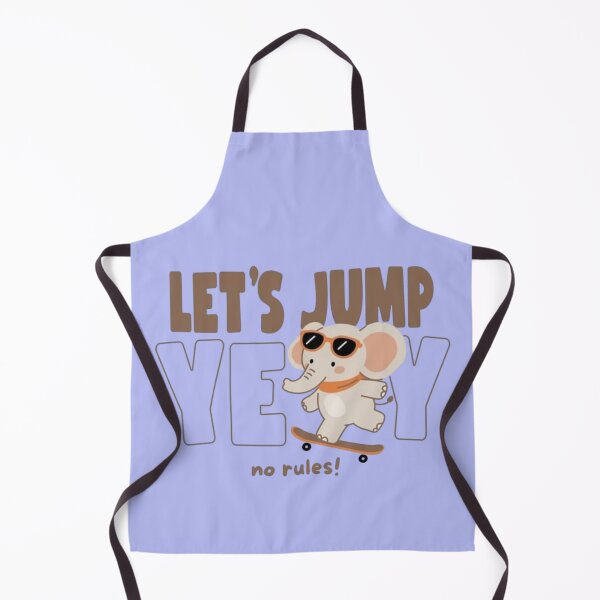 Item preview, Let’s Jump No Rules – Cool Baby Elephant Skateboard Design designed and sold by RajDeals.