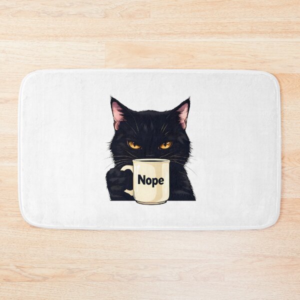 Item preview, Nope Grumpy Cat With Coffee Cup – Sarcastic Coffee Lover Design | Limited Edition designed and sold by depari22.
