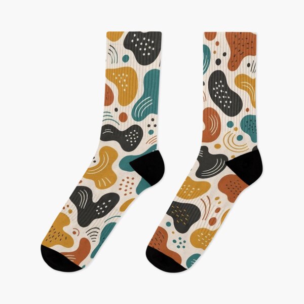 Item preview, Abstract Mod Shapes Seamless Pattern | Vintage Mid Century Modern Repeat Design designed and sold by StickyGuys.