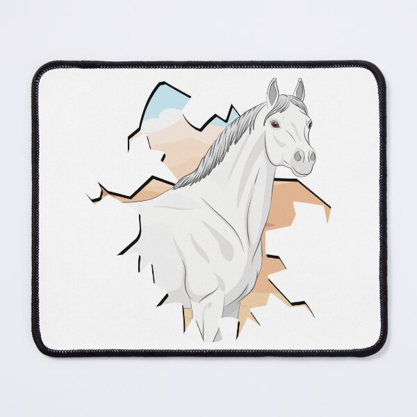 Item preview, The head of an Abbayan horse in front of a desert designed and sold by Cheval-de-coeur.
