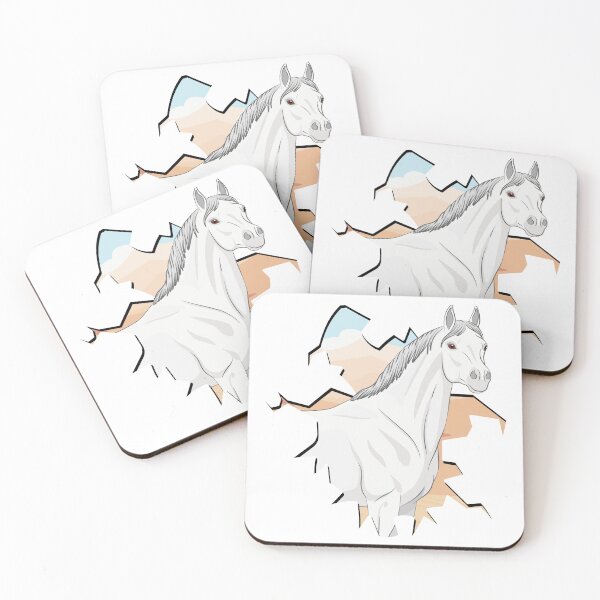 Item preview, The head of an Abbayan horse in front of a desert designed and sold by Cheval-de-coeur.