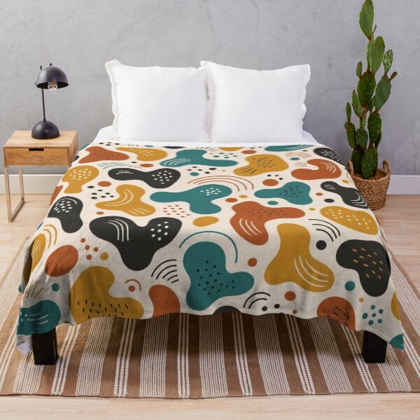 Item preview, Abstract Mod Shapes Seamless Pattern | Vintage Mid Century Modern Repeat Design designed and sold by StickyGuys.
