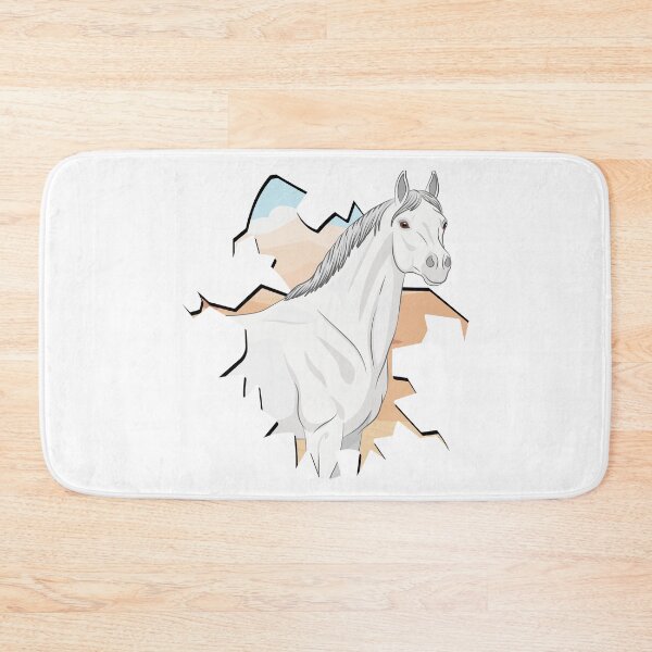 Item preview, The head of an Abbayan horse in front of a desert designed and sold by Cheval-de-coeur.