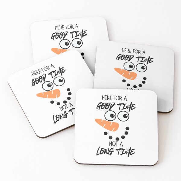 Item preview, Funny Snowman | Here for a Good Time Not a Long Time | Seasonal Humor Winter Christmas designed and sold by SunandShade.