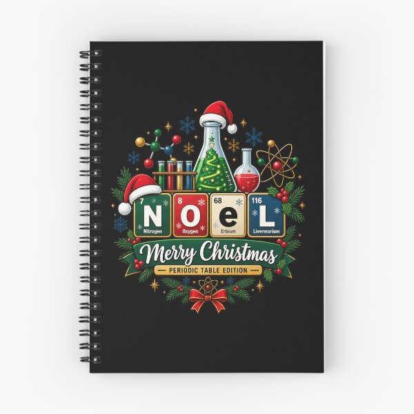 Item preview, Noel Merry Christmas Periodic Table Chemistry Teacher Science Nerd STEM Geek Nitrogen Oxygen designed and sold by Velustro Shop.